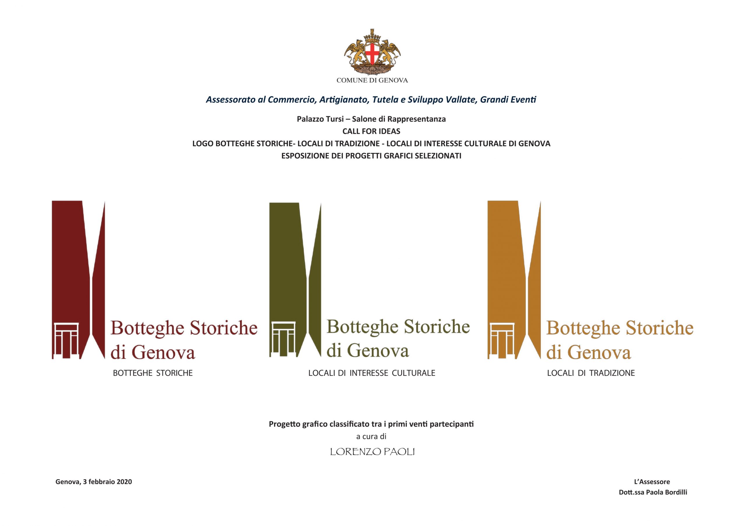 Candidati logo botteghe storiche contest 2020